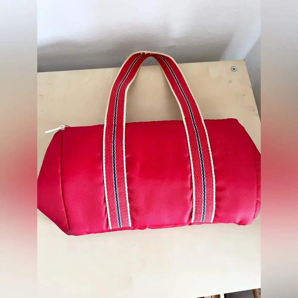 Vintage Totes lunch tote red nylon foldable lunchbox